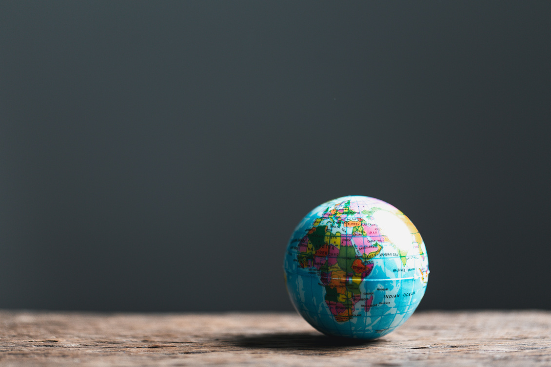 Globe with Holy Bible for mission, Mission christian idea. bible and book on wooden table, Christian background for great commission